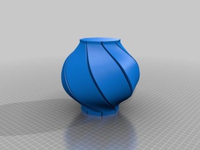 spirale de la collection vases imlek nouvel an chinois lampion lanterne accessoires jeu 3d print model - Mito3D