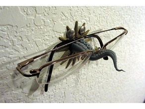 tentacolo occhiali pesce persico arredamento da titolare hook gancio a muro parete 3d print model - Mito3D