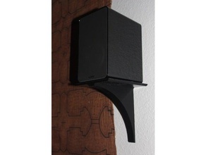 small speaker shelf decor mount wall 3d print model - Mito3D