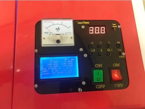 k40 laser panneau de contrôle personnalisé - digital + c3dmini pièces 3d print model - Mito3D