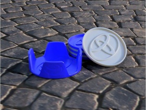 toyota boissons coaster set ménage les montagnes russes boire fusion360 3d print model - Mito3D