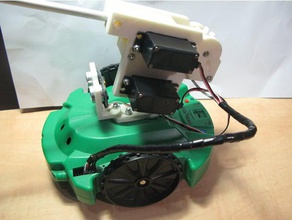 s3-Gummi-laser-Pistole in der Robotik Parallaxe parallax s3 rubber band gun 3d print model - Mito3D
