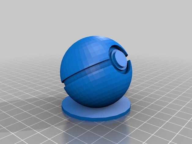 poke-ball+suport 3d-drucken ball pokemon poke-ball 3D print model - Mito3D