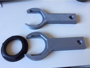 basin wrench hand tools nut sink spanner 3d print model - Mito3D