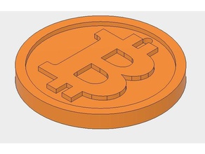bitcoin btc simple keychain signs & logos berlin coin cryptocurrency steemit tabz 3d print model - Mito3D