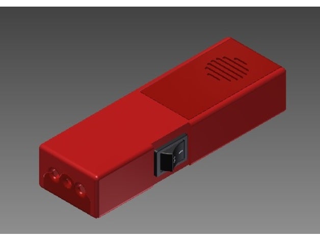 jamming 9v audio 9volt La batteria da caso titolare progetto-box finestra di progetto stratojammer 3D print model - Mito3D