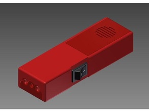 o entupimento de 9v áudio 9volt Bateria caso titular projeto caixa stratojammer 3d print model - Mito3D