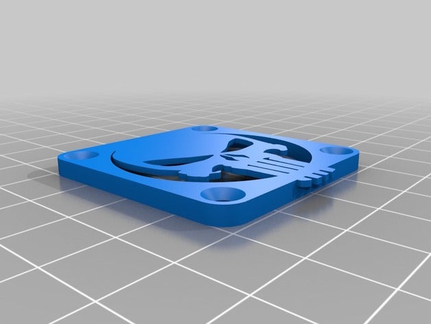 40mm fan guard - punisher 3d printer parts 3D print model - Mito3D