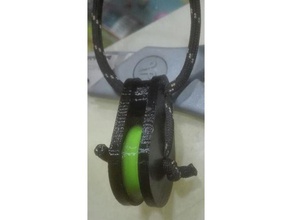 Riemenscheibe 4mm Seil - keine Schraube poulie pour corde paracord sans boulon maintien 3d-drucken paracorde 3d print model - Mito3D