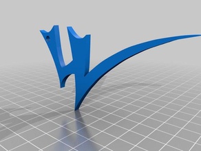 legacy kain soul reaver - turel clan symbol accessories charm 3d print model - Mito3D