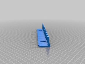 10 wrench rack tool holders & boxes 3d print model - Mito3D