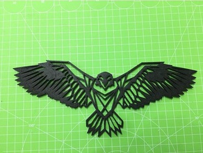 águila decoración de la pared herramientas del arte creality cr-10 eagle fusion 360 hogar 3d print model - Mito3D