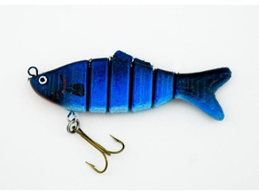 jointed swiming lure fabric printing sport & outdoors 3d print model - Mito3D