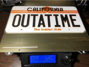 back future 1985 license plate modified signs & logos bttf 3d print model - Mito3D