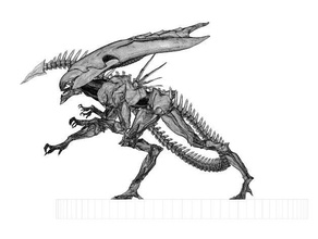 alien reine des encours de fabrication les créatures 3d print model - Mito3D