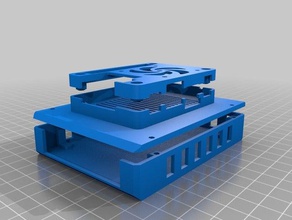 turuncu bir nas durumda pi bilgisayar hdd kutusu portakal remix 3d print model - Mito3D
