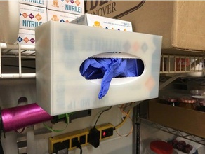 guanto dispenser organizzazione i guanti vano portaoggetti 3d print model - Mito3D