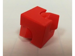 cubo spinner due versioni sciolto scanalato matematica arte 3d print model - Mito3D