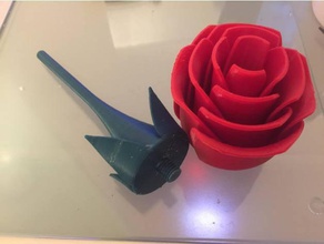 remixed superrose mit m10 Gewinde Schmuck monoprice wählen Sie mini rose Rosen valentine valentines Tag 3d print model - Mito3D