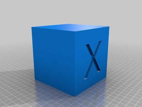 big-ass-100mm vase cube-Kalibrierung 3d-Druck-tests 100mm Kalibrierung cube vase-Modus 3d print model - Mito3D