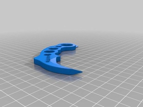 training karambit keychain 3d print model - Mito3D
