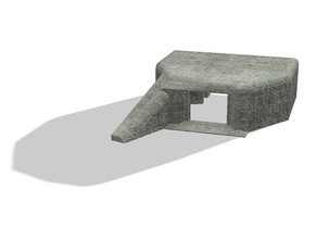 1 72 regelbau 667 bunker pak 43 41 without side skirts buildings & structures crossfire wargame terrain wargaming ww2 3d print model - Mito3D