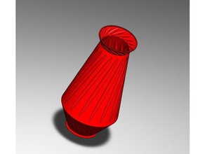 design vase decor decoration flower home spiral 3d print model - Mito3D