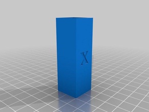20x20x60 test tower 3d printing tests calibration cube wobble z 3d print model - Mito3D