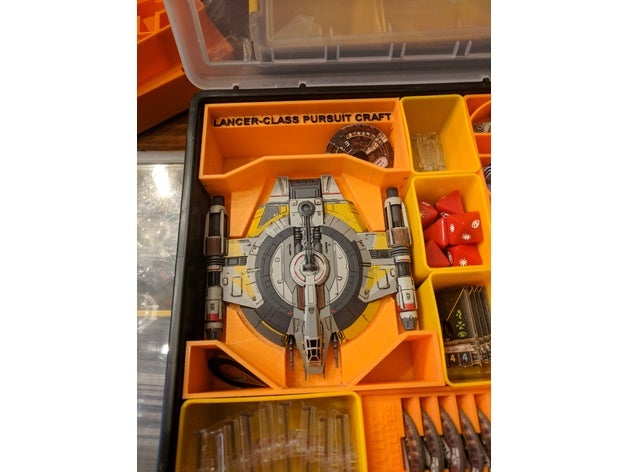 ombra semolato bin harbor freight organizzatore giocattolo & accessori di gioco lancer classe feccia scelleratezza shadowcaster x-wing miniatures tmg 3D print model - Mito3D