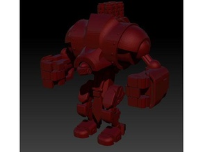 robô de guerra v02 brinquedos & games 30 mm mecha miniatura wargaming 3d print model - Mito3D