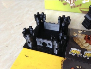 single print kingdomino castle toy & game accessories board replacement parts tabletop 3d print model - Mito3D