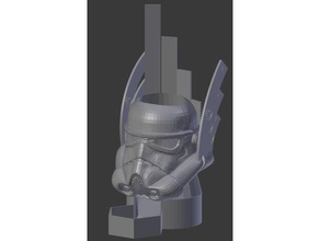 storm trooper dice tower modèle titulaire de x-wing miniatures jeu jouets & accessoires jeux dés la tour stormtrooper xwing 3d print model - Mito3D