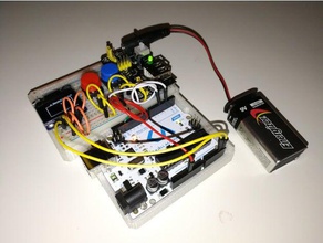 arduino-breadboard-Halter - Elektronik arduino Fall uno 3d print model - Mito3D