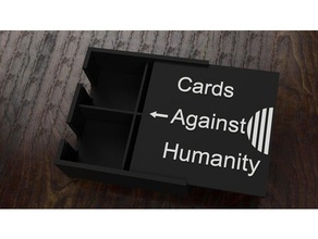 cards against humanity travel- dispenser-box toys & games box cah dispenser storage 3d print model - Mito3D
