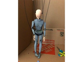 marionette string puppet mechanical toys people 3d print model - Mito3D