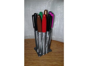 sharpie holder organization pencil 3d print model - Mito3D