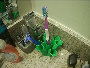 escova de dentes navalha stand do agregado familiar casa banho recipientes decoração a organização o organizador 3d print model - Mito3D