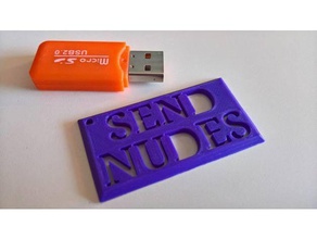 inviare nudi portachiavi i keychain 3d print model - Mito3D