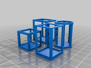primitive crystal Familien 1-4 3d-drucken 3d print model - Mito3D