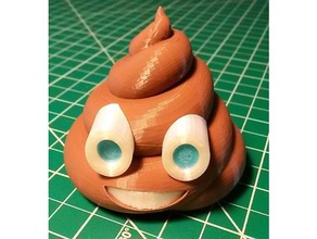 poop emoji teeth sculptures smile 3d print model - Mito3D