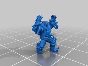 garrosh hellscream hulked creatures figure orc warcraft world wow 3d print model - Mito3D