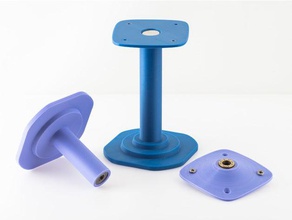 unter-desk horizontale Spulenhalter 3d Drucker Zubehör Lager filament spool holder spool-Halter Drucklager 3d print model - Mito3D