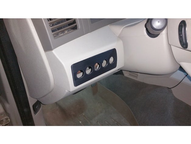 jeep grand cherokee wk placa de interruptor panel la automoción el 3D print model - Mito3D