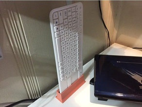 logitech k400r Tastatur Seite stehen office Schreibtisch - Organisation platzsparend stand wireless 3d print model - Mito3D