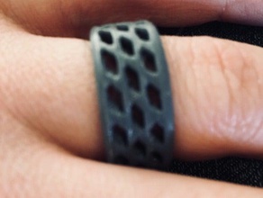 atmungsaktives ring Ringe Mode Haushalt Schmuck Männer nützlich tragbar Drahtmodell 3d print model - Mito3D