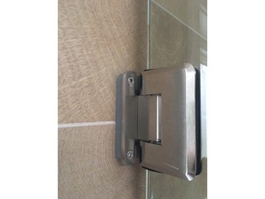 ducha de cristal la puerta bisagra laminilla espaciador cuarto baño 3d print model - Mito3D