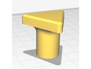 triangulaire petit bouton ménage 3d print model - Mito3D