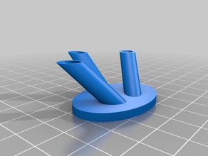 flag holder 3d printing small 3d print model - Mito3D