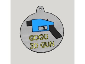 3d gun propaganda key holder printing 3d print model - Mito3D