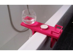 helpvasca screw bathroom bathtub glassholder 3d print model - Mito3D
